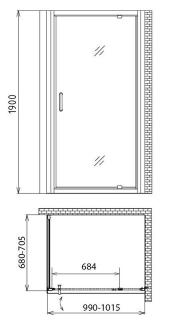 Душевой уголок Gemy Sunny Bay S28160-A70