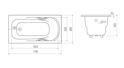 Ванна чугунная GOLDMAN Elegant 1700x800x420 EG17080