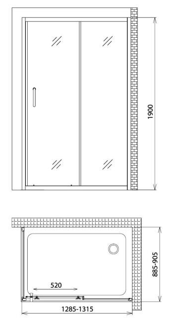 Душевой уголок Gemy Victoria S30191E-A90