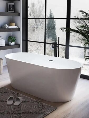 Ванна акриловая отдельностоящая Cerutti SPA RESIA170 (1700x800x600)