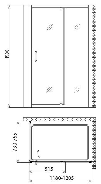 Душевой уголок Gemy Sunny Bay S28191B-A75