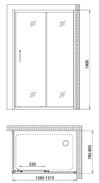 Душевой уголок Gemy Victoria S30191E-A80