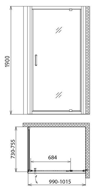 Душевой уголок Gemy Sunny Bay S28160-A75