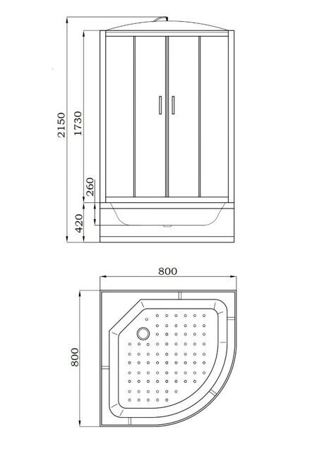 Душевая кабина Parly EB82P