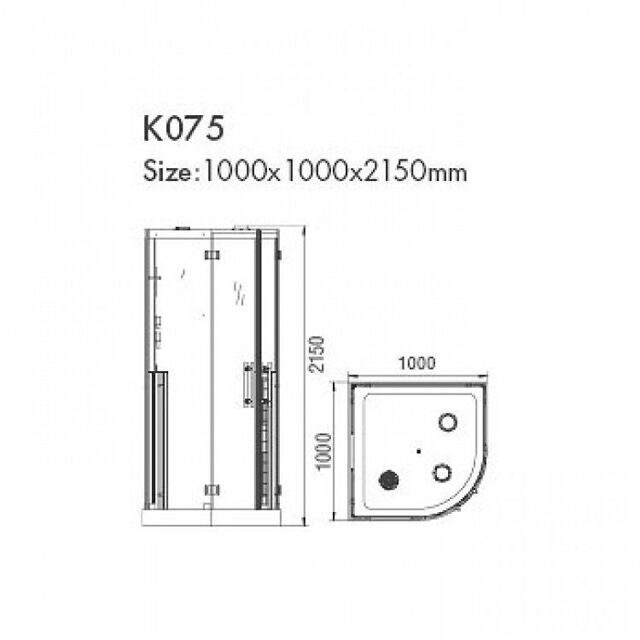 Инфракрасная душевая кабина KOY K075