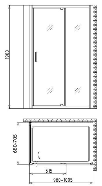 Душевой уголок Gemy Sunny Bay S28191A-A70