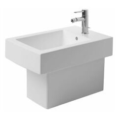 Биде напольное DURAVIT Vero 224010-WG (белый) с горизонтальным выпуском