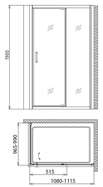 Душевой уголок Gemy Sunny Bay S28191C-A100