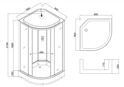 Душевая кабина без гидромассажа Taliente TA-9091G 90*90*215см