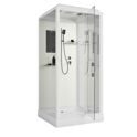 Душевая кабина Niagara Standart ST80/15Q (80х80х215) квадрат,поддон 15см,распашная,проф.белый,3 места