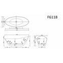 Ванна Frank F6118 White отдельностоящая